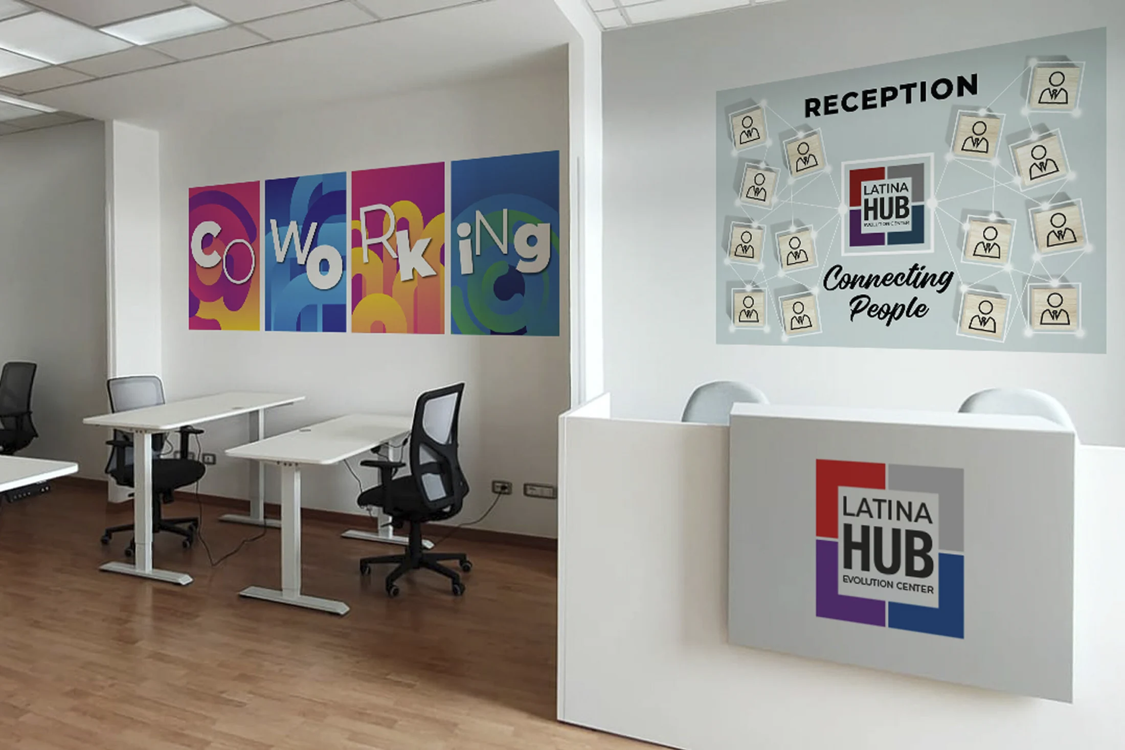 coworking reception latina hub